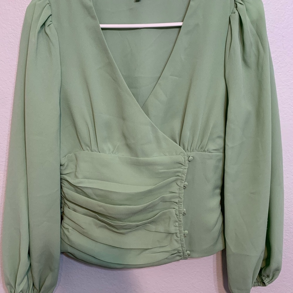 Mint Green Blouse